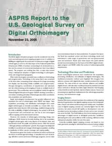ASPRS Panel Report to The U.S. Geological Survey on Digital Orthoimagery