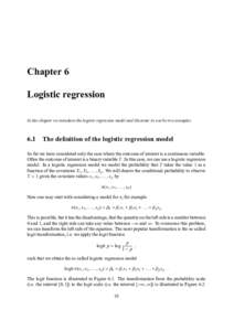 Statistics / Regression analysis / Categorical data / Estimation theory / Statistical models / Actuarial science / Logit / Logistic regression / Odds ratio / Data transformation / Linear regression / Logistic