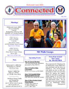 Multnomah County ARES  Connected The Newsletter of the Multnomah County Amateur Radio Emergency Services May, 2016