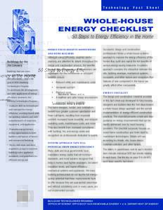 Whole-House Energy Checklist-766.PMD