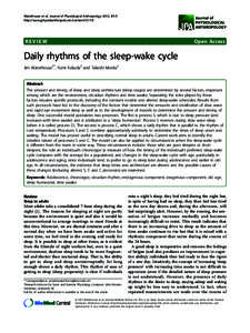 Physiology / Circadian rhythm sleep disorder / Circadian rhythm / Delayed sleep phase disorder / Chronotype / Melatonin / Phase response curve / Advanced sleep phase disorder / Fatigue / Circadian rhythms / Sleep / Biology