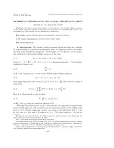 Ordinary differential equations / Landau–Lifshitz equation / Damping / Micromagnetics / Landau–Lifshitz model / Mathematics / Magnetic ordering / Physics / Partial differential equations