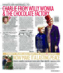 WHATEVER HAPPENED TO...  CHARLIE FROM WILLY WONKA & THE CHOCOLATE FACTORY P