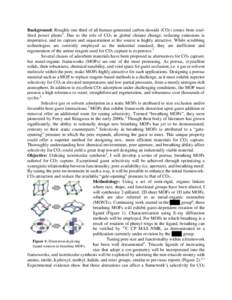 Metal-organic framework / Adsorption / Binding selectivity / MOFs for Catalysis / Chemistry / Physical chemistry / Crystal engineering