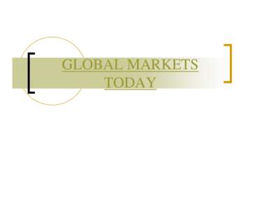 GLOBAL MARKETS TODAY Plunging US Dollar($) 