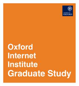Oxford Internet Institute Graduate Study