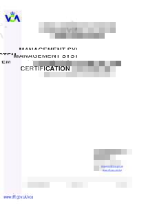 MANAGEMENT SYSTEM CERTIFICATION CONDITIONS & USE OF THE CERTIFICATION MARK