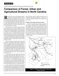 Article 22 Technical Note #92 from Watershed Protection Techniques 2(4): [removed]Technical Note 92  Comparison of Forest, Urban and