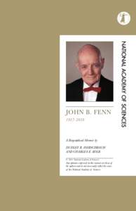 John B. FennA Biographical Memoir by dudley R. Herschbach and charles e. kolb