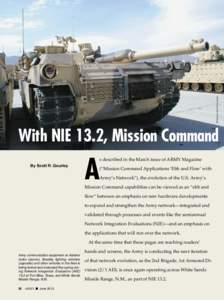 Photos by Scott R. Gourley  With NIE 13.2, Mission Command A