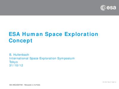Space policy / Manned spacecraft / Manned mission to Mars / International Space Station / Space exploration / Exploration of Mars / ExoMars / Concurrent Design Facility / Aurora programme / Spaceflight / European Space Agency / Human spaceflight
