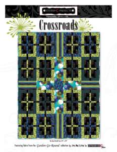 www.studioefabrics.com  Crossroads Finished Quilt Size 54