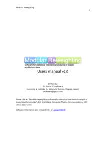 Modular	
  reweighting	
    	
   1	
    	
  