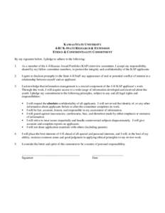 Microsoft Word - 4-H Confidentiality Agreement-KAP interview.doc