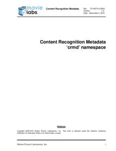 Microsoft Word - Content Recognition Metadata v1.0.docx