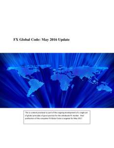 FX Global Code: May 2016 update