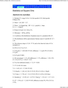 Statistics at Square One: Answers to exercises  1 of 2 http://www.bmj.com/collections/statsbk/answer.html#Anchor-2.2
