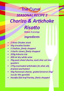 Recipe - Choriso & Artichoke Risotto v2 (Jan 2013)