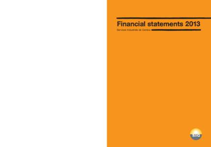Financial statements 2013 Services Industriels de Genève 1  Audit report