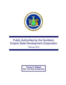 Public Authorities by the Numbers: Empire State Development Corporation