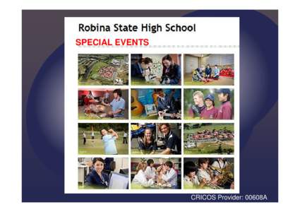 Special Events @ Robina High Powerpoint