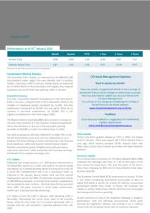 CCI Asset Management - Monthly Update - January 2015