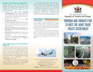 MFA Tri-fold Arms Treaty Brochure (English