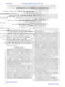 MOICNO01  Proceedings of FEL2013, New York, NY, USA GENERATION OF A TRAIN OF SHORT PULSES BY MEANS OF FEL EMISSION OF A COMBED ELECTRON BEAM