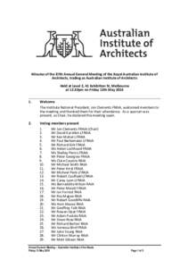 The Royal Australian Institute of Architects