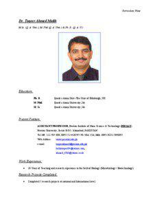 Microsoft Word - CV Dr. Toqeer Ahmed -2- pages.doc