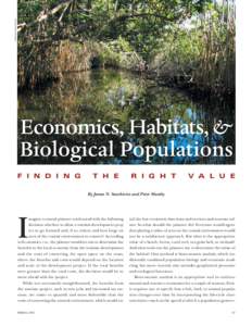 Economics, Habitats, and Biological Populations; Resources, Spring 2007