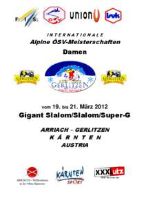 INTERNATIONALE  Alpine ÖSV-Meisterschaften