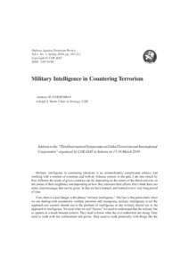 Defence Against Terrorism Review  Defence Against Terrorism Review Vol.3, No.2,1,Fall Spring