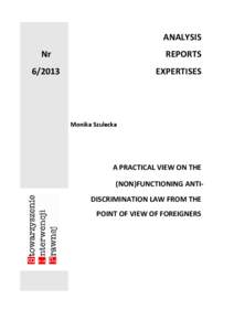 ARE 613 MS antidiscrimination law evaluation