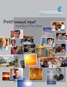 01 Research Corporation for Science Advancement 2O10 annual  report
