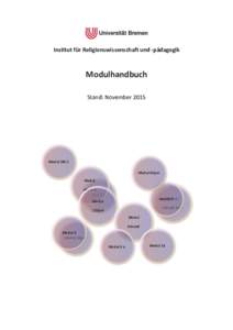 Ins tut für Religionswissenscha und -pädagogik  Modulhandbuch Stand: NovemberModul 5KF.1