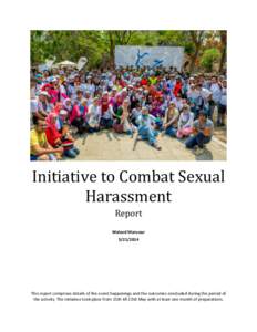 Initiative to Combat Sexual Harassment Report Waleed Mansour