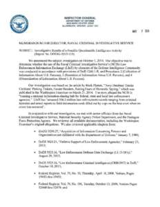 Law Enforcement National Data Exchange / Naval Criminal Investigative Service / United States Intelligence Community / National security