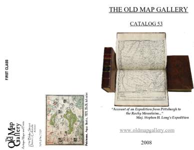 THE OLD MAP GALLERY  Poictesme, Argus Books, 1929, 20x26, full color. FIRST CLASS