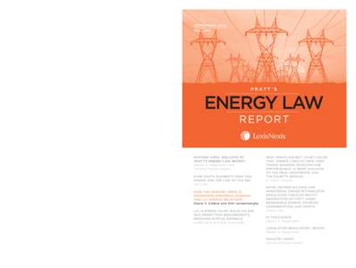 september 2014 volpratt’s Energy Law Report  p r at t ’ s