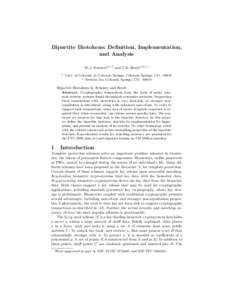 Bipartite Biotokens: Definition, Implementation, and Analysis W.J. Scheirer2,1,† and T.E. Boult1,2,†,? 1  Univ. of Colorado at Colorado Springs, Colorado Springs, CO
