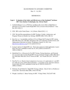 BLOOD PRODUCTS ADVISORY COMMITTEE