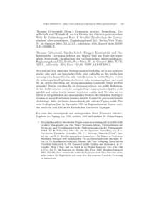 Plekos 8,2006,63–67 – http://www.plekos.uni-muenchen.de/2006/r-gruenewald.pdf  63 Thomas Gr¨ unewald (Hrsg.): Germania inferior. Besiedlung, Gesellschaft und Wirtschaft an der Grenze der r¨omisch-germanischen