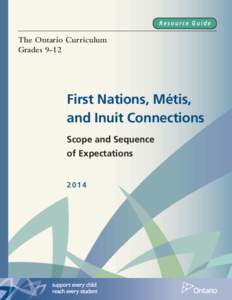 Resource Guide  The Ontario Curriculum Grades[removed]First Nations, Métis,