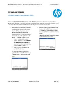 HP Prime Technology Corner 5  The Practice of Statistics for the AP Exam, 5e Section 2-2, P. 116