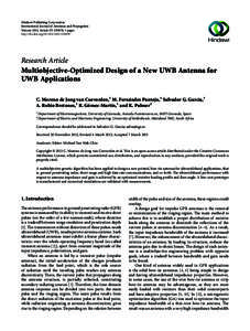 Hindawi Publishing Corporation International Journal of Antennas and Propagation Volume 2013, Article ID[removed], 9 pages http://dx.doi.org[removed][removed]Research Article