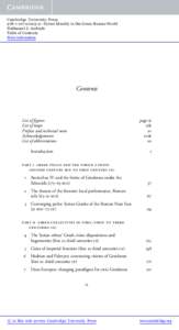 Cambridge University Press[removed]9 - Syrian Identity in the Greco-Roman World Nathanael J. Andrade Table of Contents More information