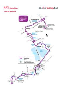 441 Route Map From 5th April 2014 Buses are FREE from Terminal 5 to Heathrow