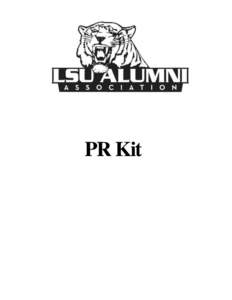PR Kit  Table of Contents I.  Chapter Officer Responsibilities
