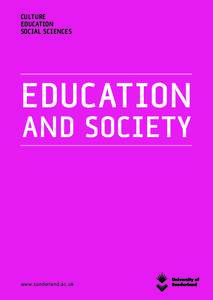 CULTURE EDUCATION SOCIAL SCIENCES EDUCATION AND SOCIETY